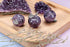 Amethyst Crystals Healing, reiki healing Crystals Stone Decors 1.2 Inch Carved Polished Natural Gemstone Apple Craft